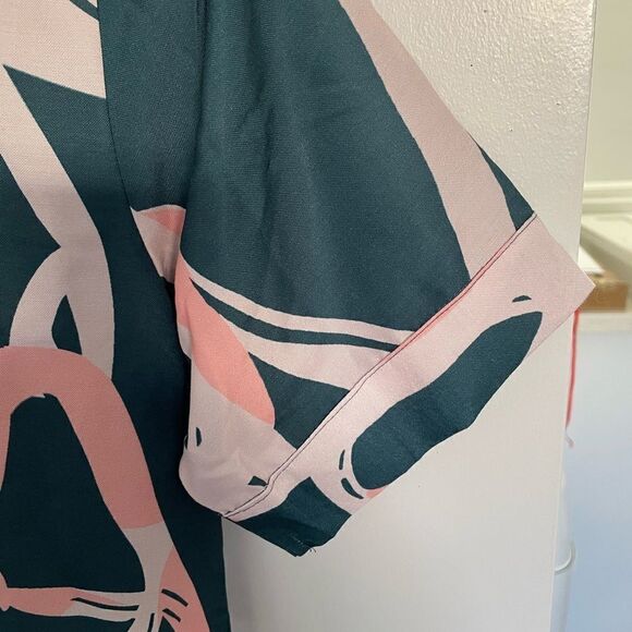 Beautiful geometric summer dress size M - Picture 4 of 6